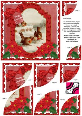 Tug of Love Christmas 6in Duo Corner Stacker Card Front