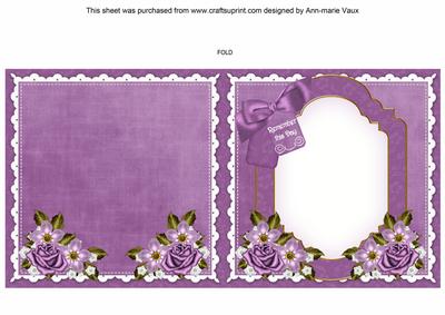 Lavender View Remember This Day to Fit 6in Folded Insert