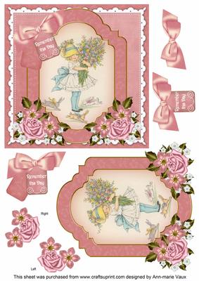 Flower Girl Remember This Day 6in Floral Step by Step
