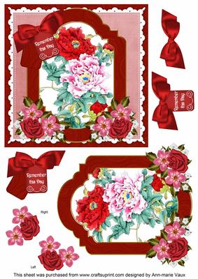 Oriental Peonies Remember This Day 6in Floral Step by Step