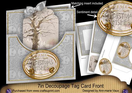 Christmasstream Christmas Wishes 7in Tag Card Front Mini Kit