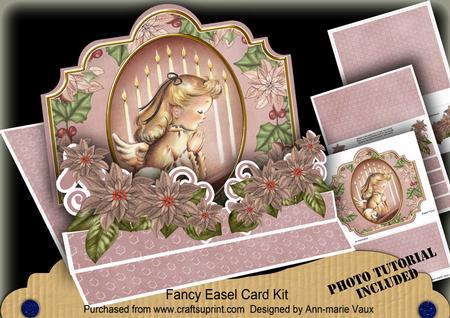Praying Angel 3D Easel Card Mini Kit