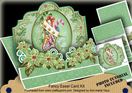 Christmas Stocking 3D Easel Card Mini Kit