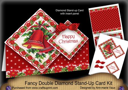 Red Bells Hc Diamond Doily Stand Up Card Mini Kit