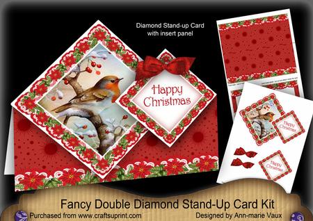 Red Robin Hc Diamond Doily Stand Up Card Mini Kit