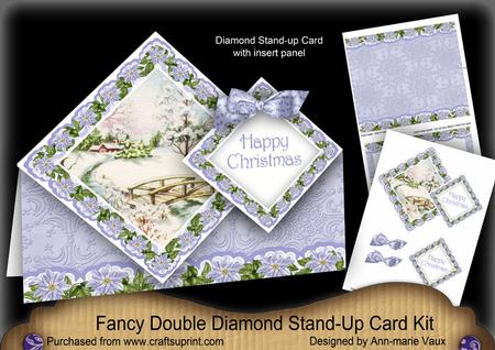 Snowscene Hc Diamond Doily Stand Up Card Mini Kit