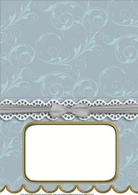 Storm A5 Aperture Lace Scallop Blank Card