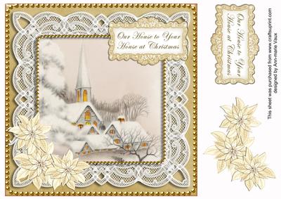 Ice Church Ours to Yours 8in Sentiment Step by Step