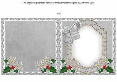 Christmas Day Happy Christmas to Fit 6in Folded Insert