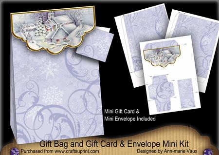 Blue Village Gift Bag Mini Kit with Gift Card & Envelope
