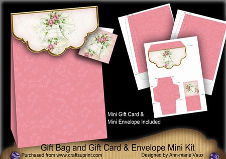 Wedding Bell Gift Bag Mini Kit with Gift Card & Envelope