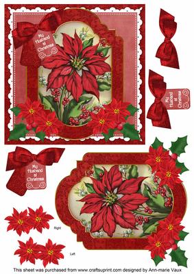 Redpoinsetta Husband at Christmas 6in Christmas Step by Step