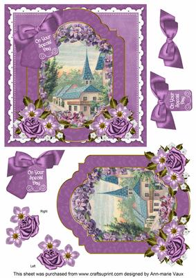 Lavender View Special Day 6in Floral Step by Step