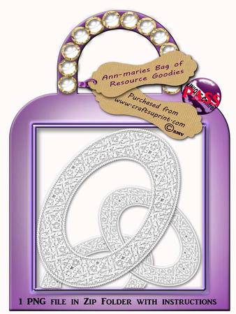 Pretty Oval Lace Frame Baroque Style