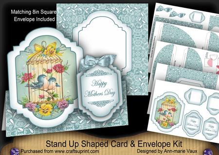 Birdcage Happy Mothers Day Fancy Stand Up Kit