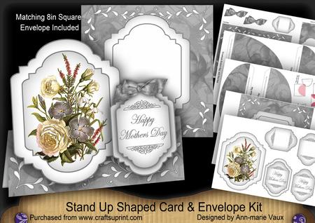 Silver Bouquet Happy Mothers Day Fancy Stand Up Kit