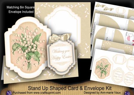 Lily of the Valley Happy Easter Fancy Stand Up Kit