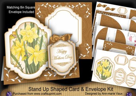 Daffodils Happy Mothers Day Fancy Stand Up Kit