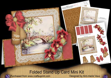 The Bridge Happy Easter Folded Stand-up Card Mini Kit