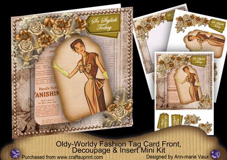 Coffee Pose So Stylish Today Oldie Worldy Fashion Mini Kit