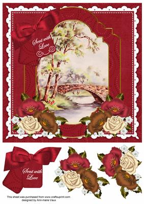 The Bridge Sent with Love Floral 8inch Step by Step