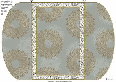 Matching Christmas Snow Village Shops Bracket Wrap