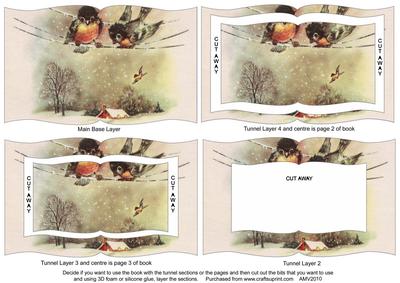 Watching Christmas Holly Tunnel Book Sheet