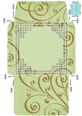 Snowmen and Reindeer Square Style Envelope