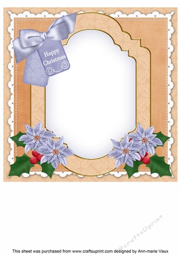 Mother Mary Happy Christmas 8x8inch Fancy Insert Panel