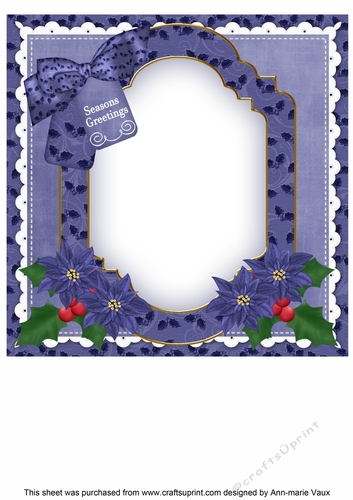 All Together Seasons Greetings 8x8inch Fancy Insert Panel
