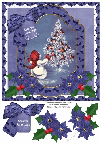 All Together Seasons Greetings 8x8inch Step by Step
