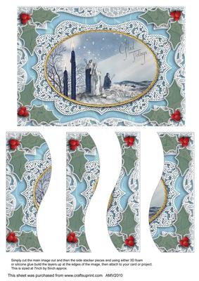 Glad Tidings Lace Swirvey Side Stacker
