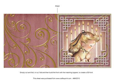 Christmas Prayers Ex Matching Square Card
