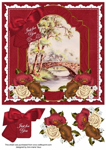 The Bridge Just for You Floral 8inch Step by Step