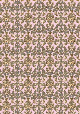 Christmas Church 1 Damask Matching Backing Paper