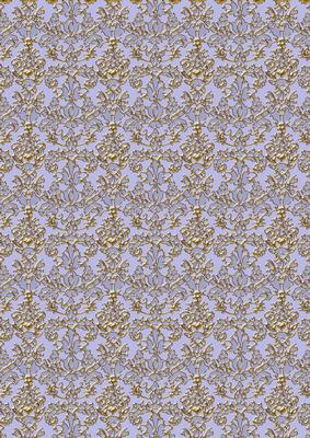 Christmas Blue Village Matching Damask Backing Paper