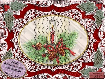 Christmas Lantern A4 Wavy Side Stacker Kit
