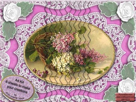 Basket of Lilacs A4 Wavy Side Stacker Kit