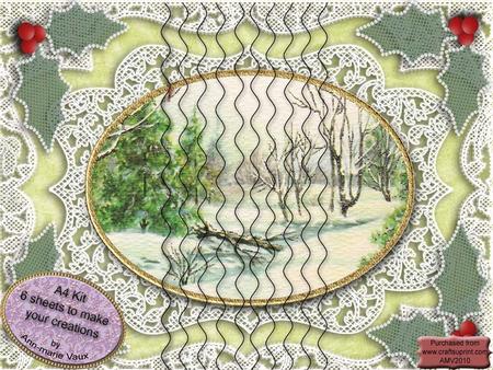 Christmas Snow Scene Wavy Side Stacker Kit