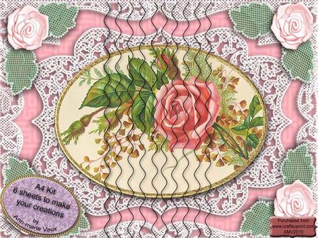 Rose Bouquet 1 Wavy Side Stacker Kit