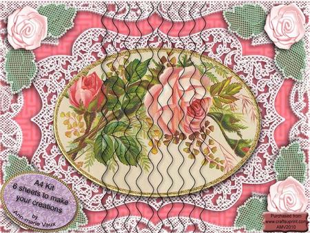 Rose Bouquet 2 Wavy Side Stacker Kit