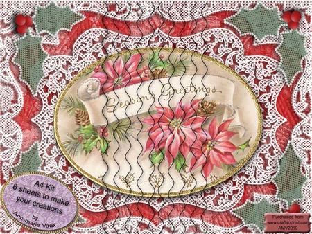 Seasons Greetings Wavy Side Stacker Kit