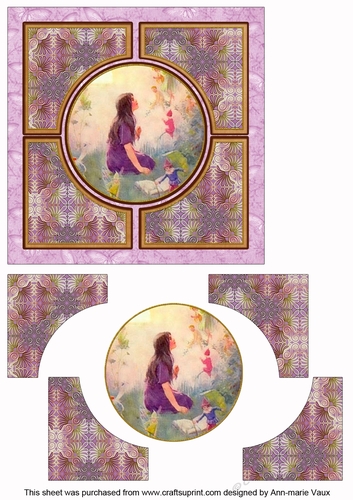 Lavender Fairy 6inch Architect Quad Topper