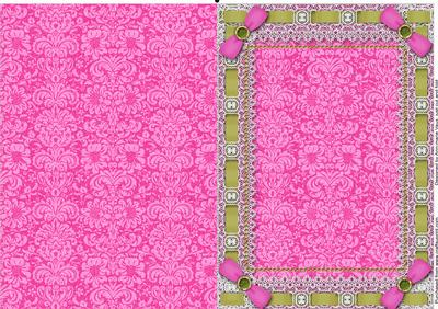 Beautiful Birds Lace Eyelet A5 Blank Folded Card