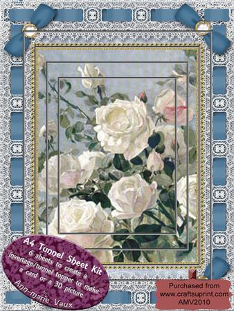 White Roses Lace Eyelet A4 Tunnel Kit