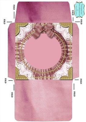White Rose Wedding Anniversary Lace N Ruffle Square Envelope
