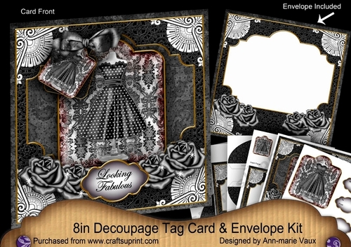 Little Black Dress Special 8in Tag n Envelope Kit