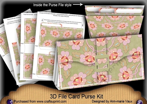 Olive Lotus 3D File Purse Mini Kit