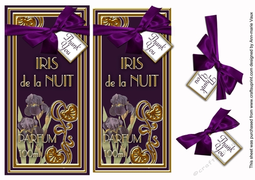 Iris de la Nuit Thank You DL Top Down Topper