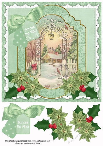 Winter Garden Across the Miles 8in Step by Step